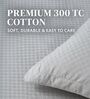 Grey 300TC 100% Cotton Flat Chekered Super King Bedsheet with 2 Pillow Covers