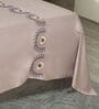 Soft Grey 300TC 100% Cotton Solids Flat Embroidered Super King Bedsheet With 2 Pillow Covers