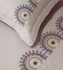 Soft Grey 300TC 100% Cotton Solids Flat Embroidered Super King Bedsheet With 2 Pillow Covers