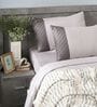 Soft Grey 300TC 100% Cotton Solids Flat Super King Bedsheet With 2 Pillow Covers