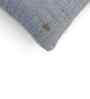 Soft Grey Melange & Natural 100% Combed Cotton Maze Box 18X18 Inches Knitted Cushion Cover With Filler