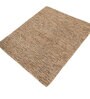 Soft Herringbone Rug 4X5 ft| Tan & Natural Carpet Dhurrie