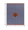 Soft Herringbone Rug 5X6'6 ft| Deep Navy & White Carpet Dhurrie