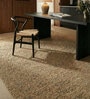 Soft Herringbone Rug 5X8 ft| Tan & Natural Carpet Dhurrie