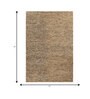 Soft Herringbone Rug 5X8 ft| Tan & Natural Carpet Dhurrie
