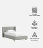 Soft Kids Toddler Bed In Ivory Colour