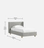 Soft Kids Toddler Bed In Ivory Colour