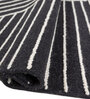 Soft Maze Rug 5X8 ft| Ebony & White Carpet Dhurrie