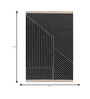 Soft Maze Rug 5X8 ft| Ebony & White Carpet Dhurrie