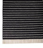 Soft Maze Rug 5X8 ft| Ebony & White Carpet Dhurrie