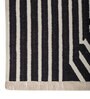 Soft Maze Rug 5X8 ft| Ebony & White Carpet Dhurrie