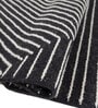 Soft Maze Rug 5X8 ft| Ebony & White Carpet Dhurrie
