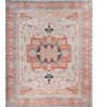 Soft Motif Rug 9'6X12 ft| Siam Blue & Apricot Orange Carpet