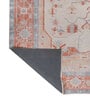 Soft Motif Rug 9'6X12 ft| Siam Blue & Apricot Orange Carpet