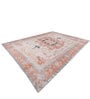 Soft Motif Rug 9'6X12 ft| Siam Blue & Apricot Orange Carpet