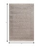 Gold And Beige Abstract Polyester 4X6 Feet Machine Made Carpet