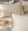 Soft Pearl 300TC 100% Cotton Solids Flat Embroidered Super King Bedsheet With 2 Pillow Covers