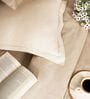 Cream 400TC 100% Cotton Solid Flat Super King Bedsheet With 2 Pillow Covers