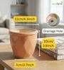 Light Peach Ceramic Flower Pot