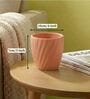 Peach Ceramic 4-Inch Flower Pot