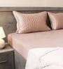 Soft Smoke 100% Cotton 300TC Solid Set of 2 Pillow Covers (Quilted)