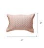 Soft Smoke 100% Cotton 300TC Solid Set of 2 Pillow Covers (Quilted)