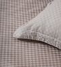 Soft Smoke 300TC 100% Cotton Flat Chekered Super King Bedsheet with 2 Pillow Covers