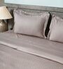 Soft Smoke 300TC 100% Cotton Flat Chekered Super King Bedsheet with 2 Pillow Covers