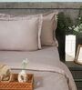 Soft Smoke 300TC 100% Cotton Flat Chekered Super King Bedsheet with 2 Pillow Covers
