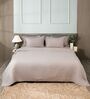 Soft Smoke 300TC 100% Cotton Flat Chekered Super King Bedsheet with 2 Pillow Covers