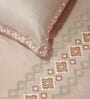 Soft Smoke 300TC 100% Cotton Solids Flat Embroidered Super King Bedsheet With 2 Pillow Covers