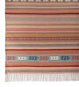 Soft Striped Rug 5X8 ft| Treetop & Beige Carpet Dhurrie