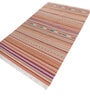 Soft Striped Rug 5X8 ft| Treetop & Beige Carpet Dhurrie
