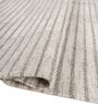 Soft Textured Striped Rug 5X8 ft| White & Sand Carpet Dhurrie