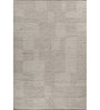 Soft Textured Striped Rug 5X8 ft| White & Sand Carpet Dhurrie