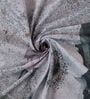 Purple Floral 180 TC Polyester King Sized Bedsheet With 2 Pillow Covers