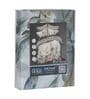 Brown Floral 180 TC Polyester King Sized Bedsheet With 2 Pillow Covers