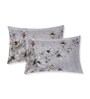 Pink Floral 180 TC Polyester King Sized Bedsheet With 2 Pillow Covers