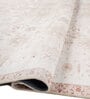 Soft Traditional Motif Rug 7'6X11 ft| Pink Tint & Gold Brown Carpet