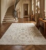 Soft Traditional Motif Rug 7'6X11 ft| Steel Gray & Cyan Blue Carpet