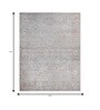 Soft Traditional Motif Rug 9'6X13 ft| Light Sea Mist & Sterling Blue Carpet