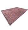 Soft Traditional Motif Rug 9'6X14 ft| Continental Plum & Medium Rose Carpet