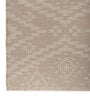 Soft Tribal Geometric Rug 3X4 ft| Beige & White Carpet Dhurrie