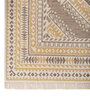 Soft Tribal Geometric Rug 5'6X7'6 ft| Wisteria & White Carpet Dhurrie
