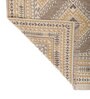 Soft Tribal Geometric Rug 5'6X7'6 ft| Wisteria & White Carpet Dhurrie