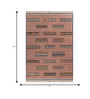 Soft Tribal Geometric Rug 5X7'6 ft| Ribbon Red & Beige Carpet Dhurrie