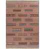 Soft Tribal Geometric Rug 5X7'6 ft| Ribbon Red & Beige Carpet Dhurrie