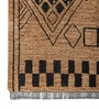 Soft Tribal Rug 5'6X7'6 ft| Natural & Ebony Carpet Dhurrie