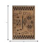 Soft Tribal Rug 5'6X7'6 ft| Natural & Ebony Carpet Dhurrie