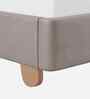 Soft Velvet Suede Kids Toddler Bed With Box Storage In Brown Colour